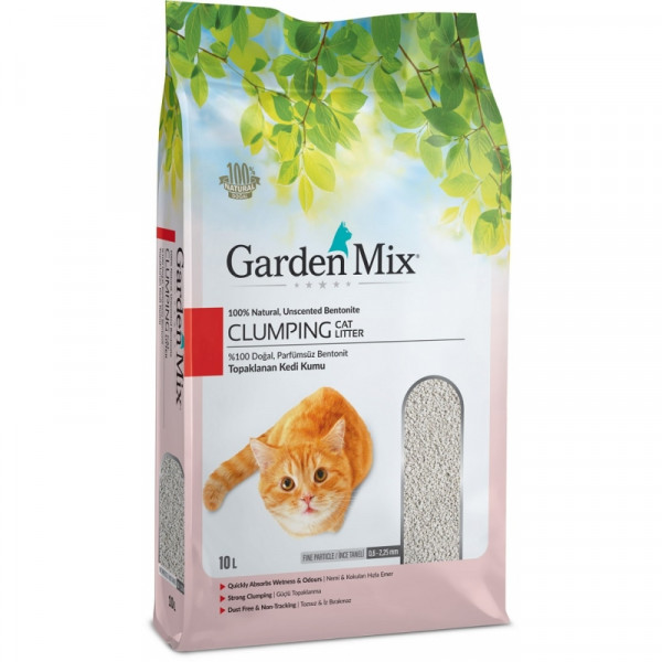 Garden Mix İnce Taneli Topaklanan Kedi Kumu 10 lt