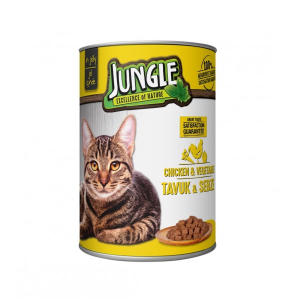 Jungle Yaş Kedi Maması 415 gr