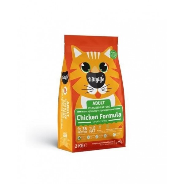 Kittylife Kısır Kedi Maması Tavuklu 2 kg