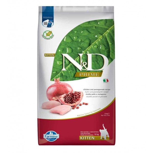 N&D Tavuklu Tahılsız Yavru Kedi Maması 10 kg