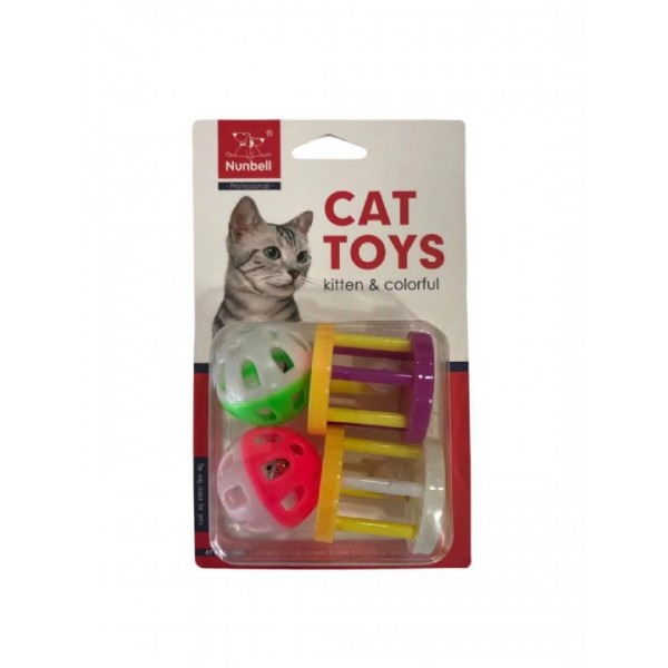 Nunbell 4 Parça Kedi Oyuncağı