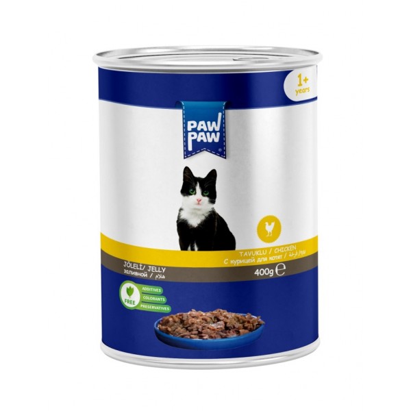 Paw Paw Parça Etli Yaş Kedi Maması 400 gr